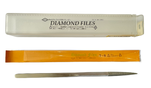 ND 21: Dũa mài kim cương 3 cạnh/ Dũa tam giác  ( T- 8 )  - ダイヤモンドヤスリ T- 8